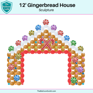 12' Gingerbread House