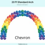 20 Ft Classic Arch Chevron 6 Colors
