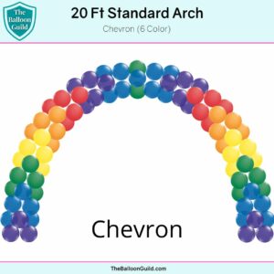 20 Ft Standard Arch Chevron 6 Color