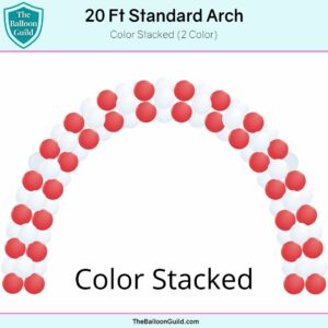 20 Ft Standard Arch Color Stacked 2 Color
