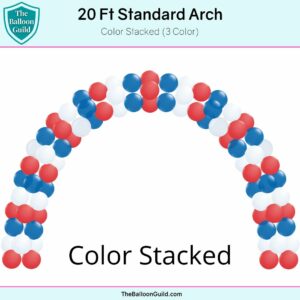 20 Ft Standard Arch Color Stacked 3 Color