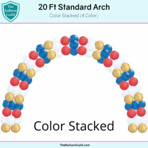 20 Ft Standard Arch Color Stacked 4 Color