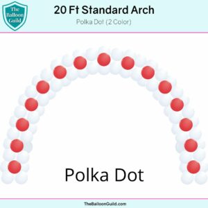 20 Ft Standard Arch Polka Dot 2 Color
