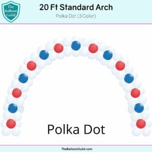 20 Ft Standard Arch Polka Dot 3 Color