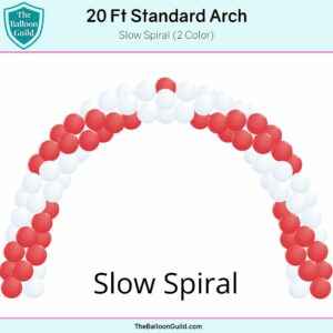 20 Ft Standard Arch Slow Spiral 2 Color