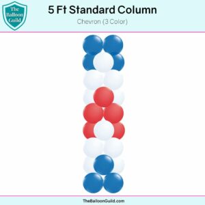 5 Ft Standard Column Chevron 3 Color