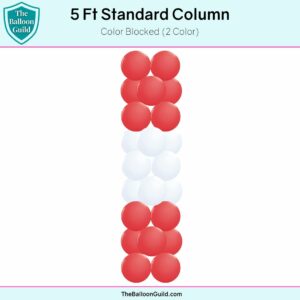 5 Ft Standard Column Color Blocked 2 Color