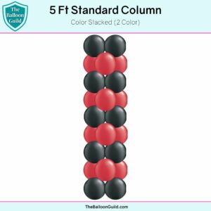 5 Ft Standard Column Color Stacked 2 Color