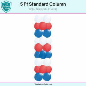 5 Ft Standard Column Color Stacked 3 Color