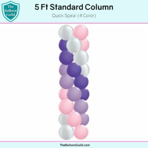 5 Ft Standard Column Quick Spiral 4 Color
