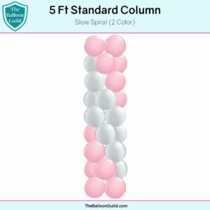 5 Ft Standard Column Slow Spiral 2 Color