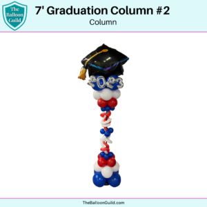 7' Graduation Balloon Column