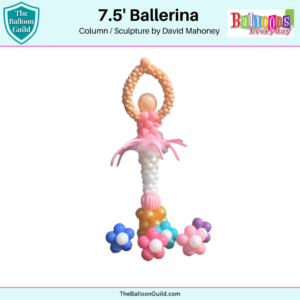 7.5' Ballerina sculpture column