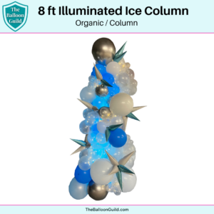 8 ft illuminated Ice Column