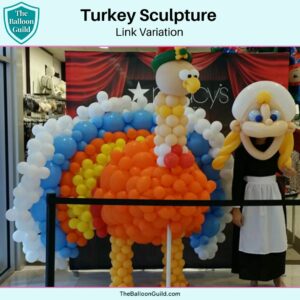 Turkey Balloon Sculpture Link Balloon Build by Jonathan Fudge Macys Event