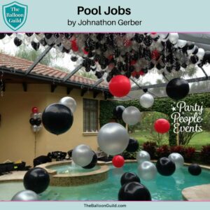Pool Jobs with Balloon Decor